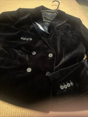 ✔️79 BNWT THE KOOPLES DOUBLE BREASTED VELVET JACKET